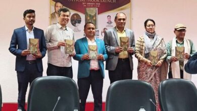 Daniel Stone Lyngdoh (third from left) at the launch of the book