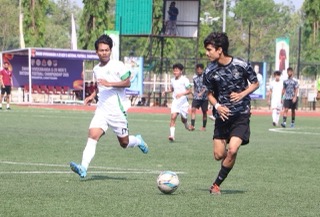 Meghalaya in action with Rajasthan. Photo sourced