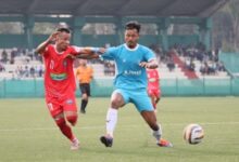 MSL 5: Nongkseh in red, Rangdajied United in blue. Photo sourced