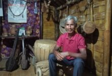 Rani Maring in his workshop at Pahambir in Ri Bhoi. Photo sourced from family