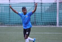 SPL 2026: Mawlai's Lovinstar Suting celebrates after scoring. Photo sourced
