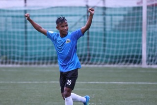 SPL 2026: Mawlai's Lovinstar Suting celebrates after scoring. Photo sourced