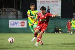 Mawlai in yellow-green, Shillong Lajong in red. Photo sourced