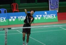 Meghalaya's Gavin Kharbuki in action against Mizoram's Lalpekhluzuala. Photo sourced