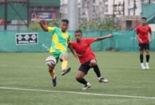 Mawlai in yellow-green, Meghalaya Police in red-black. Photo sourced