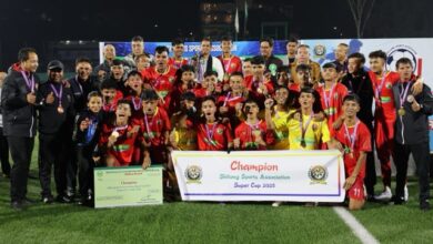 Shillong Lajong celebrate as SSA Super Cup 2025 champions. Photo sourced