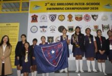 Secretary of Sports & Youth Affairs Isawanda Laloo with the participants at Pine Mount School. Photo sourced